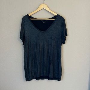 Rock & Republic, sparkle black tee, XL